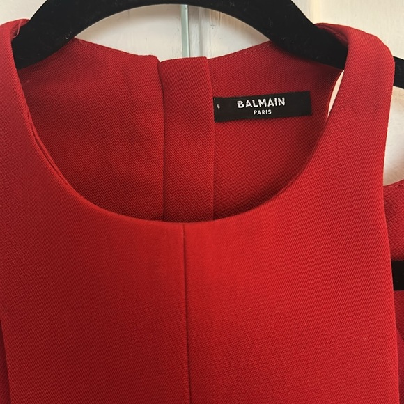 Balmain Red Mini Dress - Picture 7 of 15